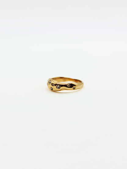 gold-crystal-organic-hammered-stacking-ring-stainless-steel-tarnish-free-jewellery-waterproof-ember-and-stone-5