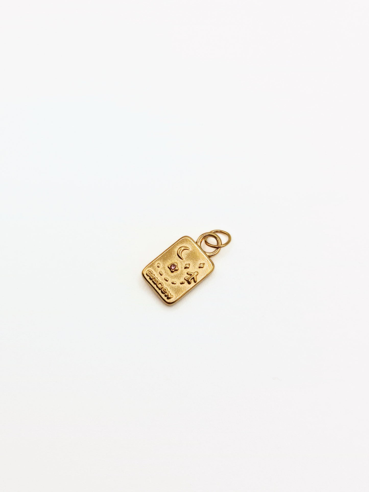 gold-crystal-passport-charm-necklace-tarnish-free-jewellery-waterproof-stainless-steel-2