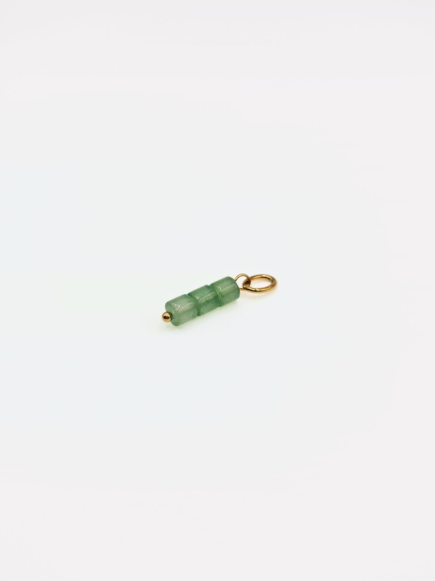 The Charm Shop Aventurine 18k Gold Plated Natural Gemstone DIY Charm- Waterproof & Tarnish-Free