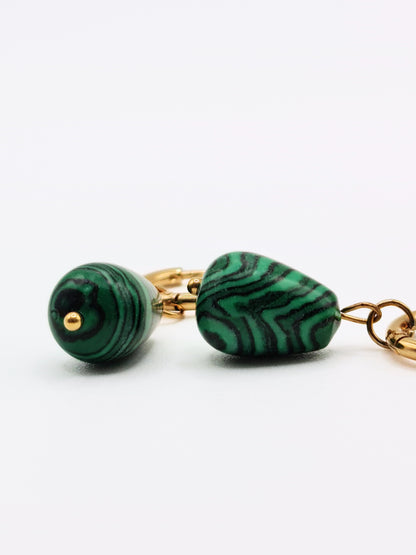 gold-green-malachite-gemstone-natural-stone-semi-precious-drop-hoop-earrings-stainless-steel-tarnish-free-jewellery-waterproof-ember-and-stone-1