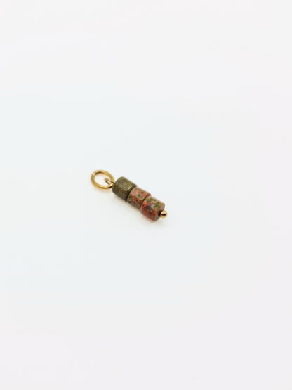 gold-green-unakite-gemstone-natural-semi-prescious-stone-charm-necklace-tarnish-free-jewellery-waterproof-stainless-steel-1