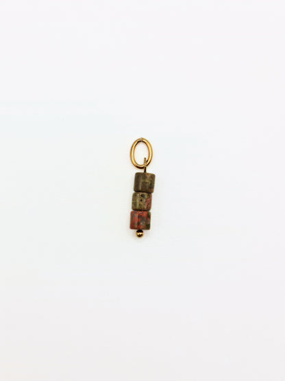 gold-green-unakite-gemstone-natural-semi-prescious-stone-charm-necklace-tarnish-free-jewellery-waterproof-stainless-steel-1