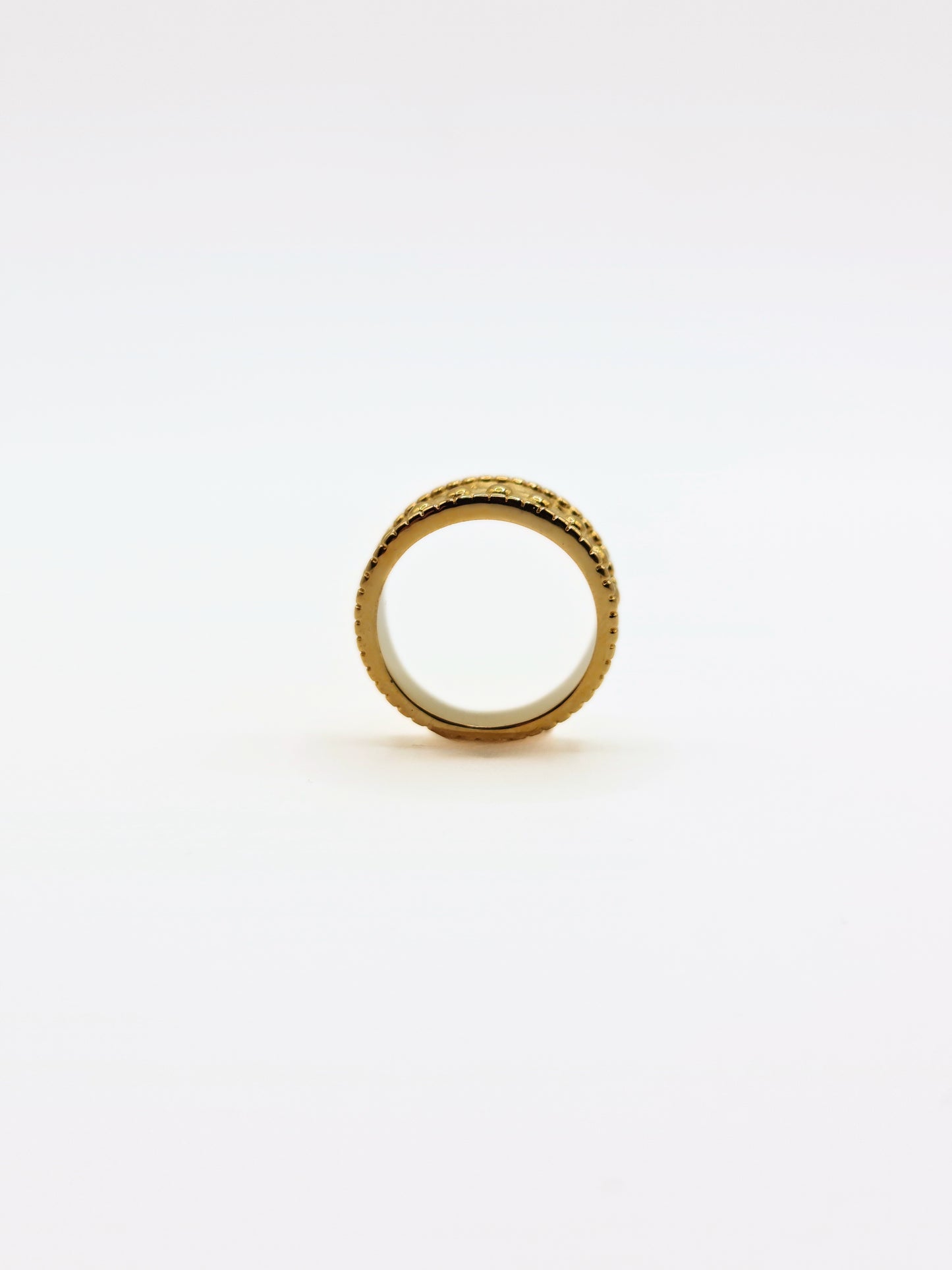 gold-hammered-metal-ethnic-boho-ring-stainless-steel-tarnish-free-jewellery-waterproof-1