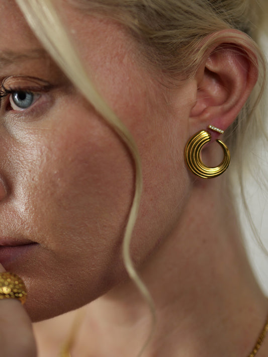 gold-horn-stud-earrings-stainless-steel-tarnish-free-jewellery-waterproof-ember-and-stone-1