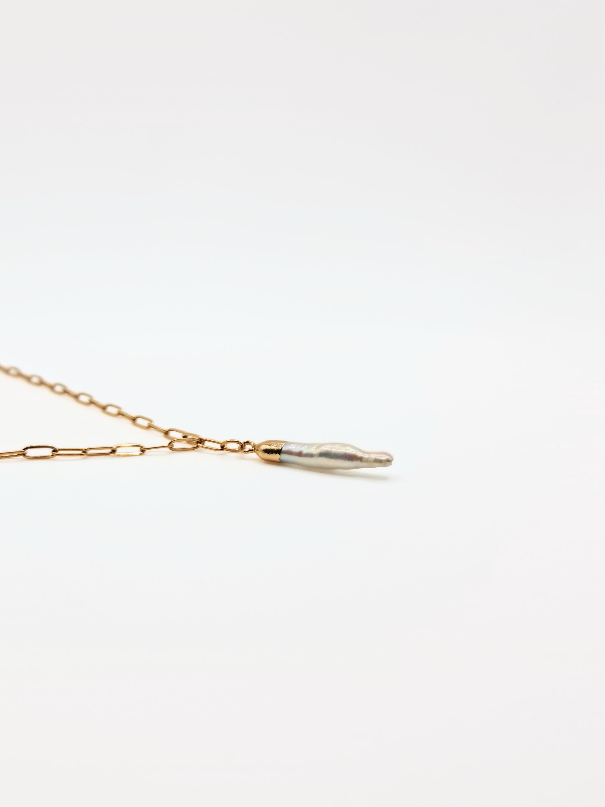gold-natural-organic-freshwater-real-stick-pearl-paperclip-chain-necklace-stainless-steel-tarnish-free-jewellery-waterproof-ember-and-stone-6