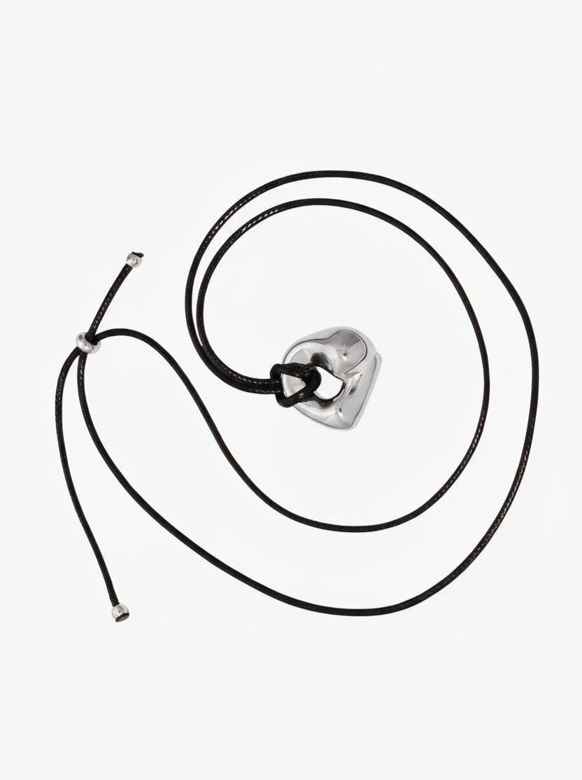 gold-organic-metal-pendant-rope-necklace-stainless-steel-tarnish-free-jewellery-waterproof-ember-and-stone-6