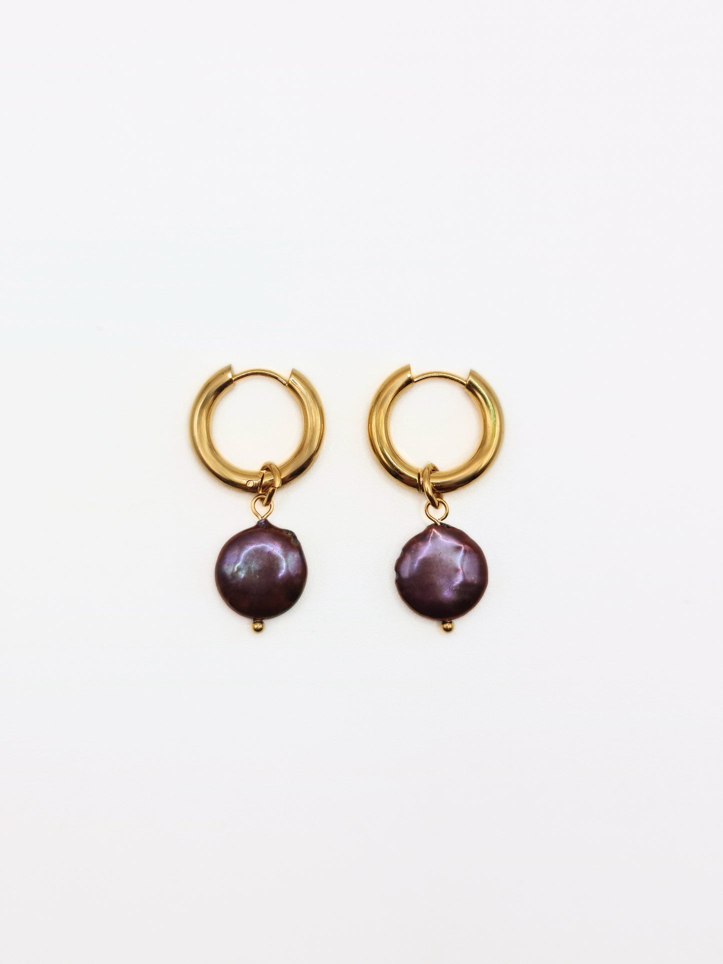 gold-organic-natural-freshwater-real-black-pearl-drop-hoop-earrings-stainless-steel-tarnish-free-jewellery-waterproof-ember-and-stone-1