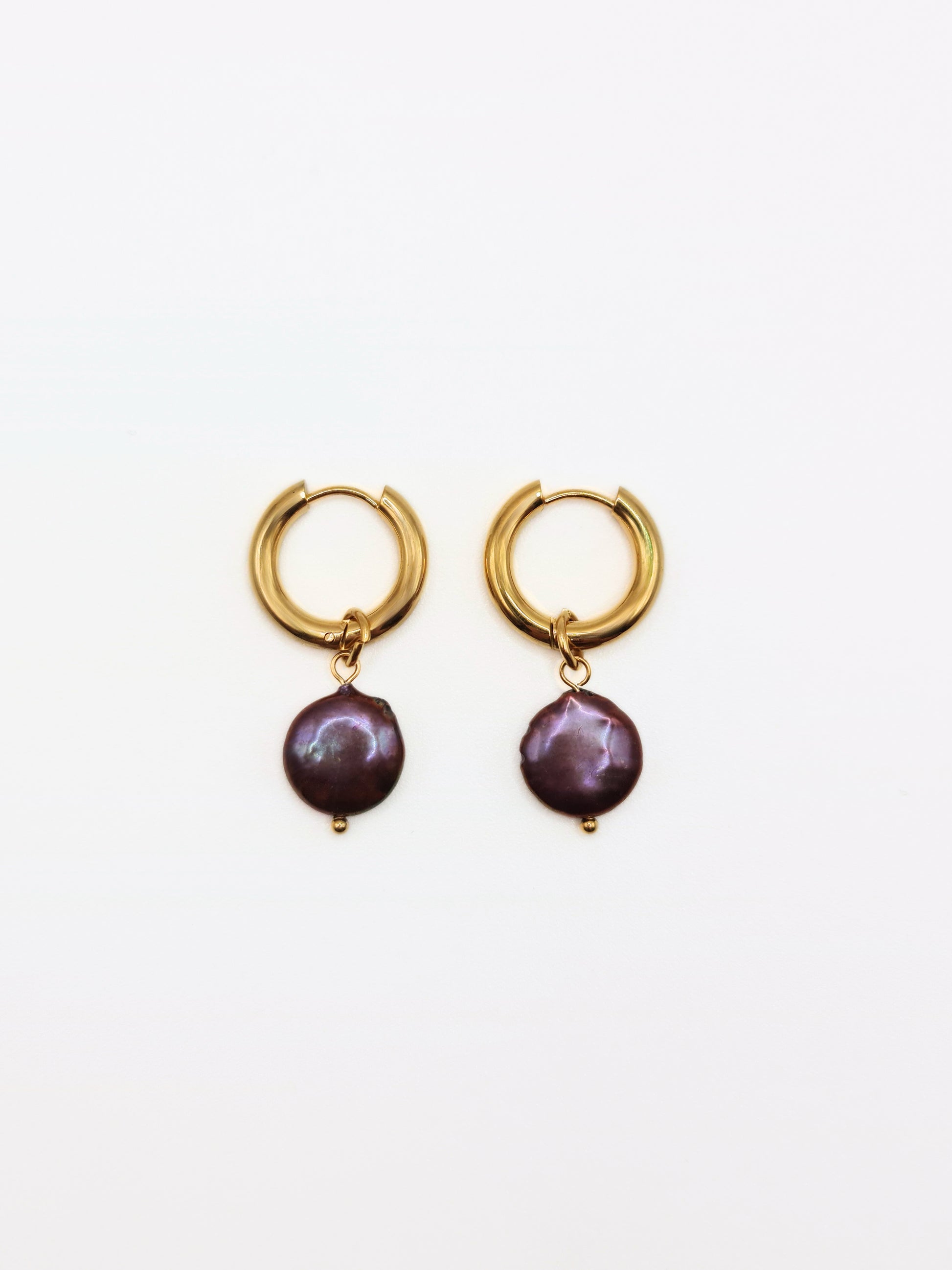 gold-organic-natural-freshwater-real-black-pearl-drop-hoop-earrings-stainless-steel-tarnish-free-jewellery-waterproof-ember-and-stone-1