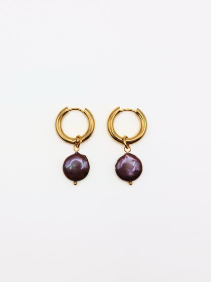 gold-organic-natural-freshwater-real-black-pearl-drop-hoop-earrings-stainless-steel-tarnish-free-jewellery-waterproof-ember-and-stone-1
