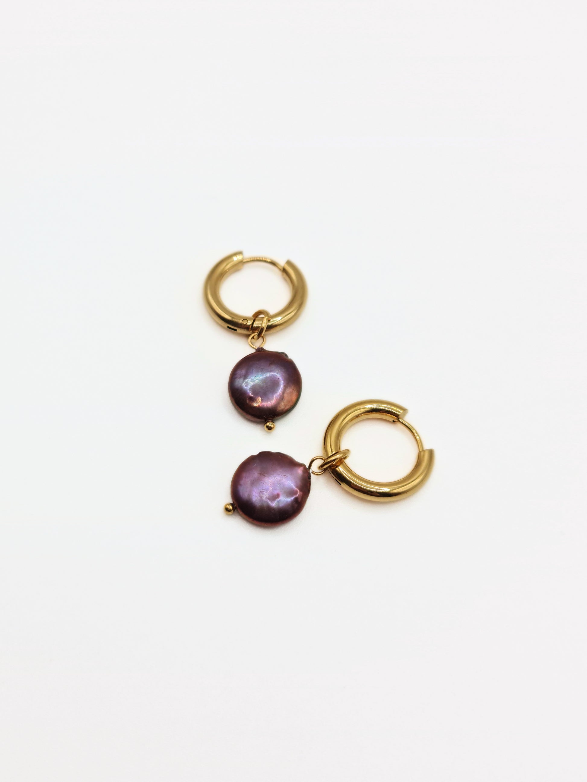 gold-organic-natural-freshwater-real-black-pearl-drop-hoop-earrings-stainless-steel-tarnish-free-jewellery-waterproof-ember-and-stone-1