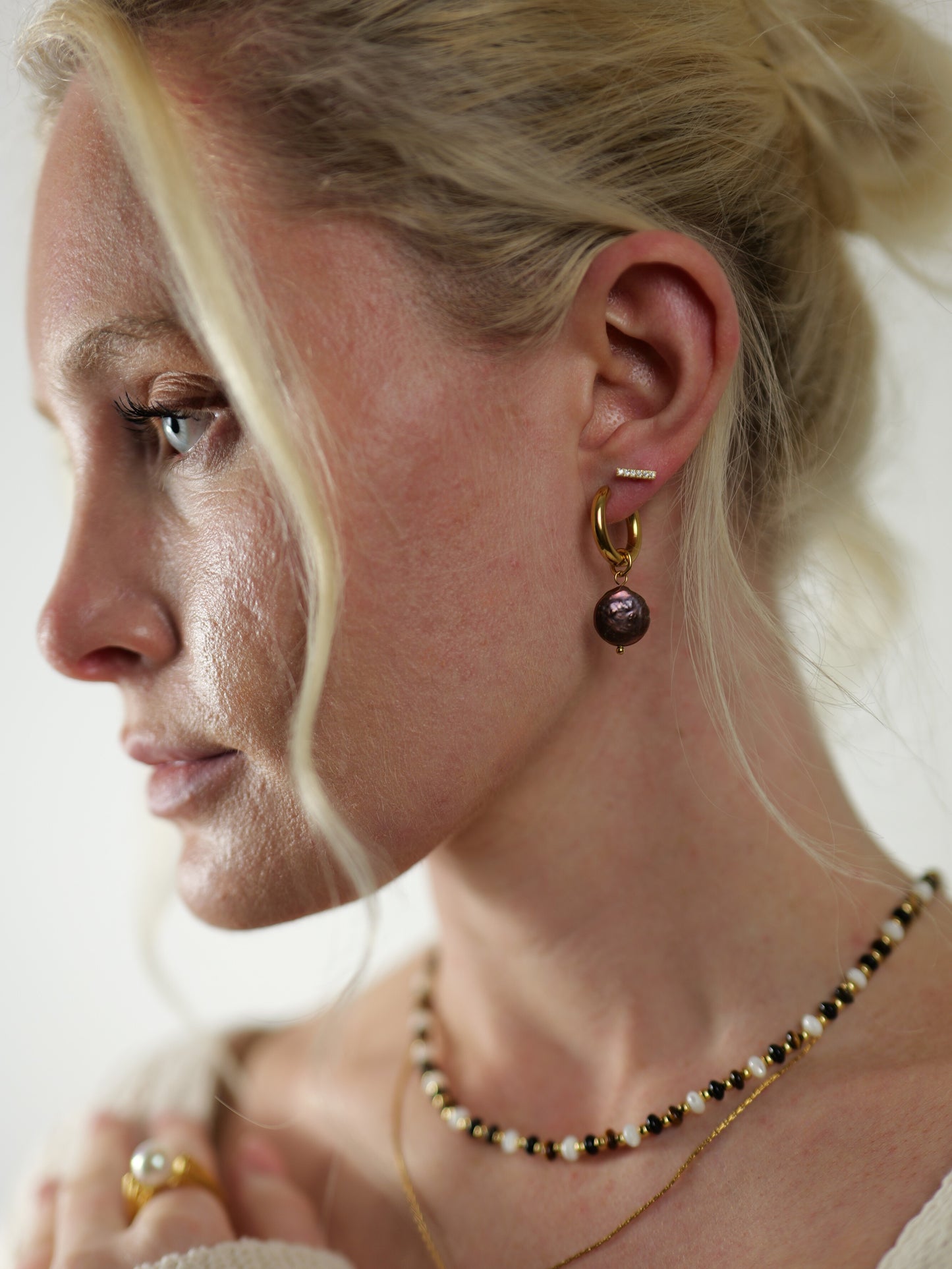 gold-organic-natural-freshwater-real-black-pearl-drop-hoop-earrings-stainless-steel-tarnish-free-jewellery-waterproof-ember-and-stone-1