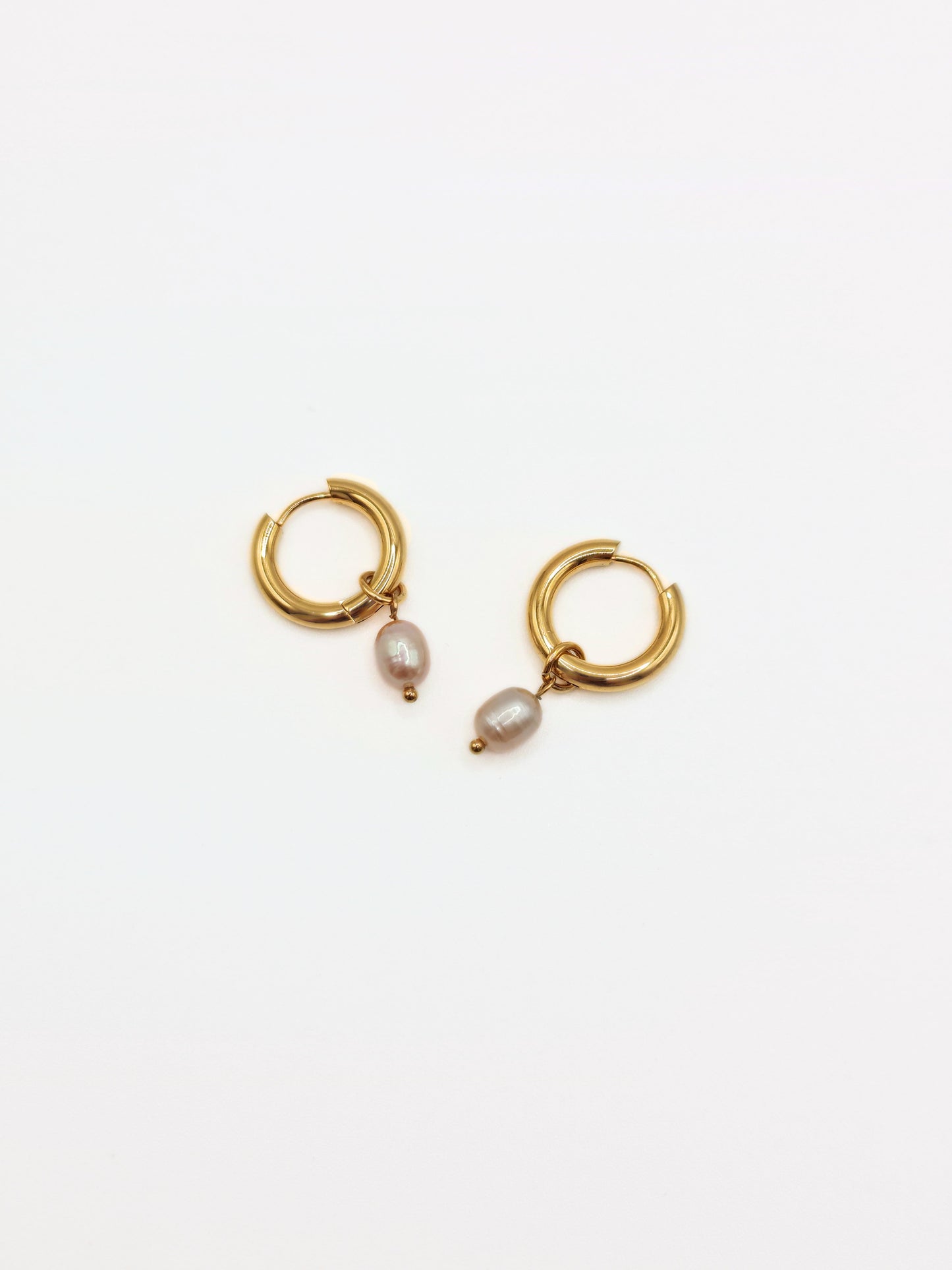 gold-organic-natural-freshwater-real-pink-pearl-drop-hoop-earrings-stainless-steel-tarnish-free-jewellery-waterproof-ember-and-stone-3