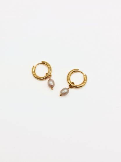gold-organic-natural-freshwater-real-pink-pearl-drop-hoop-earrings-stainless-steel-tarnish-free-jewellery-waterproof-ember-and-stone-3