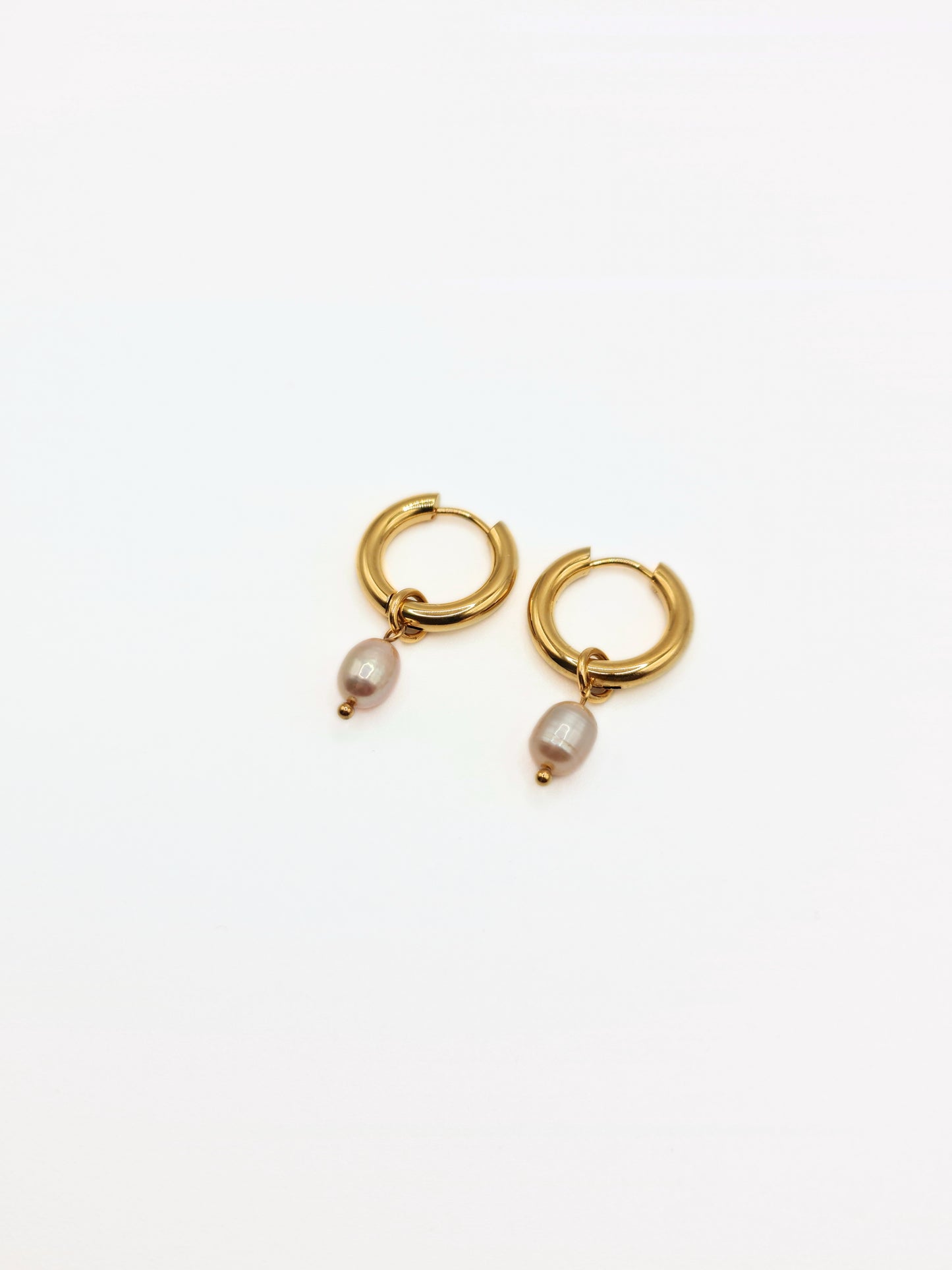 gold-organic-natural-freshwater-real-pink-pearl-drop-hoop-earrings-stainless-steel-tarnish-free-jewellery-waterproof-ember-and-stone-3