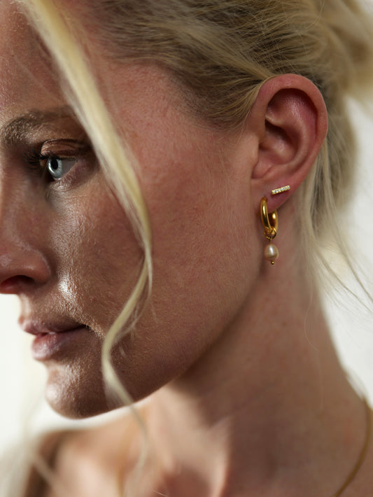 gold-organic-natural-freshwater-real-pink-pearl-drop-hoop-earrings-stainless-steel-tarnish-free-jewellery-waterproof-ember-and-stone-3