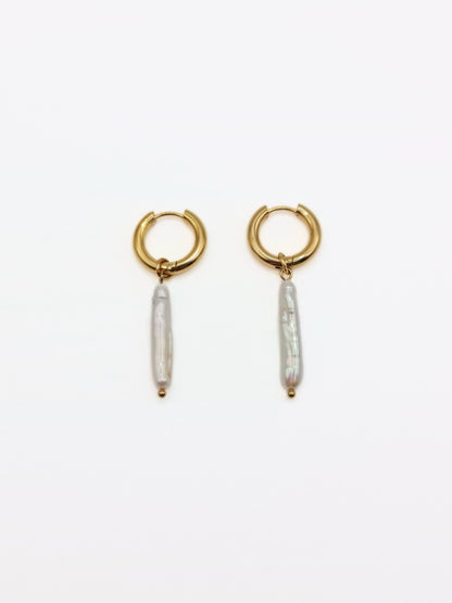 gold-organic-natural-freshwater-real-stick-pearl-drop-hoop-earrings-stainless-steel-tarnish-free-jewellery-waterproof-ember-and-stone-1