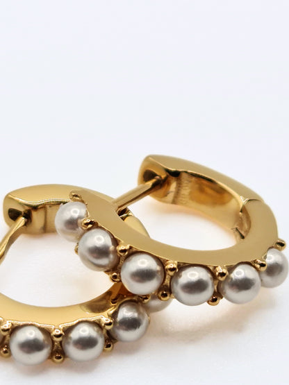 gold-pearl-huggie-hoop-earrings-stainless-steel-tarnish-free-jewellery-waterproof-ember-and-stone-1