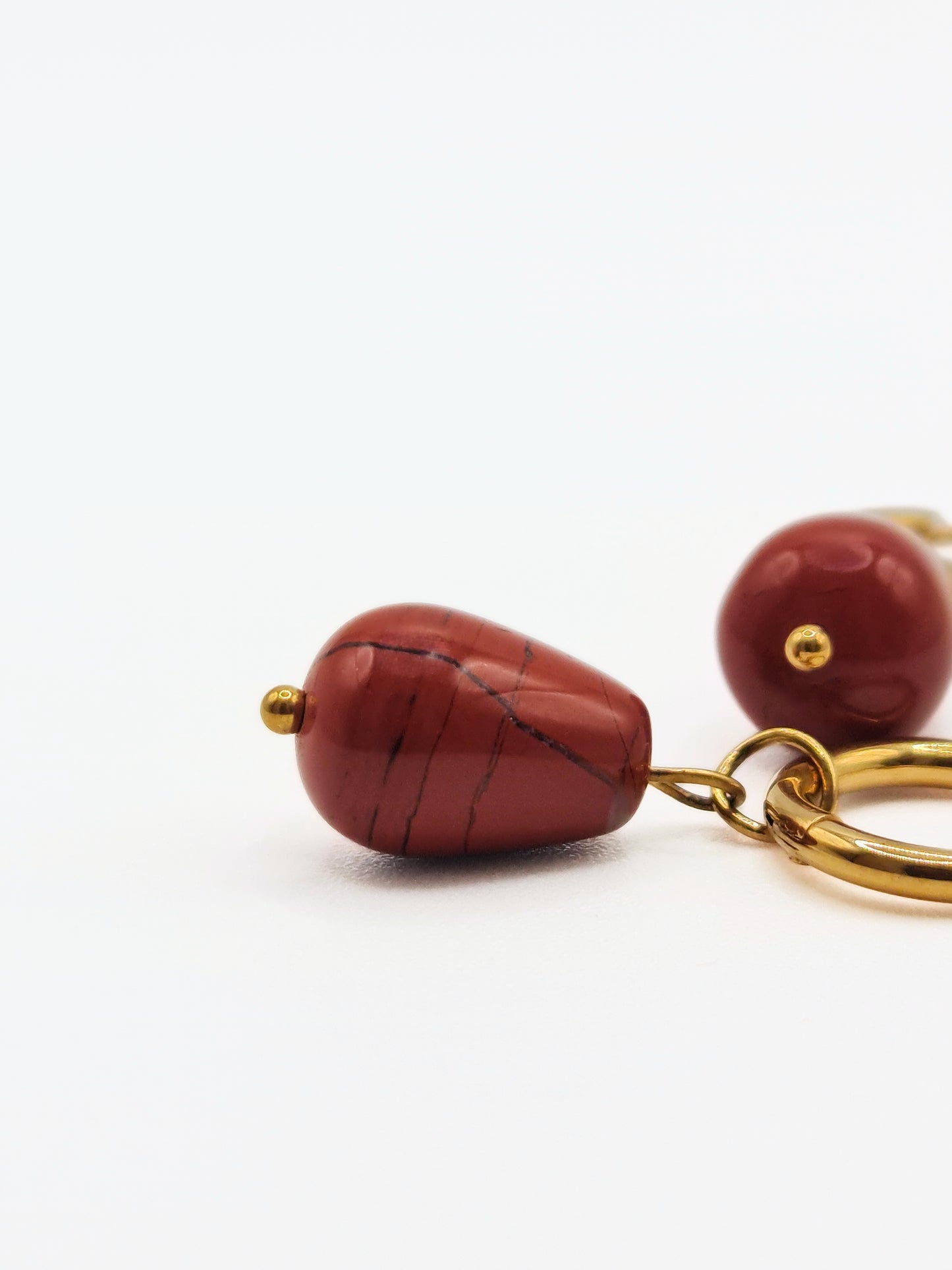 gold-red-jasper-natural-stone-semi-precious-drop-hoop-earrings-stainless-steel-tarnish-free-jewellery-waterproof-ember-and-stone-1