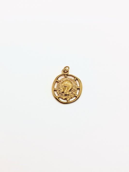 The Charm Shop 18k Gold Plated Roman Coin DIY Charm- Waterproof & Tarnish-Free