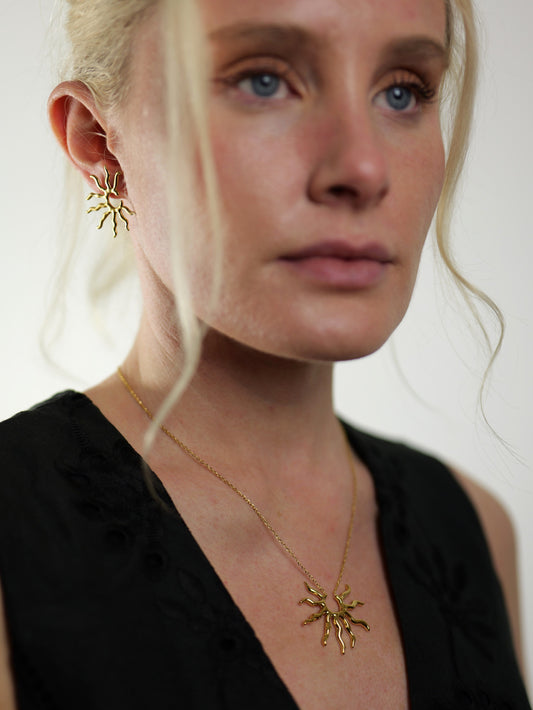 gold-sun-pendant-necklace-summer-stainless-steel-tarnish-free-jewellery-waterproof-ember-and-stone-1