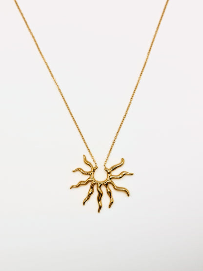gold-sun-pendant-necklace-summer-stainless-steel-tarnish-free-jewellery-waterproof-ember-and-stone-1