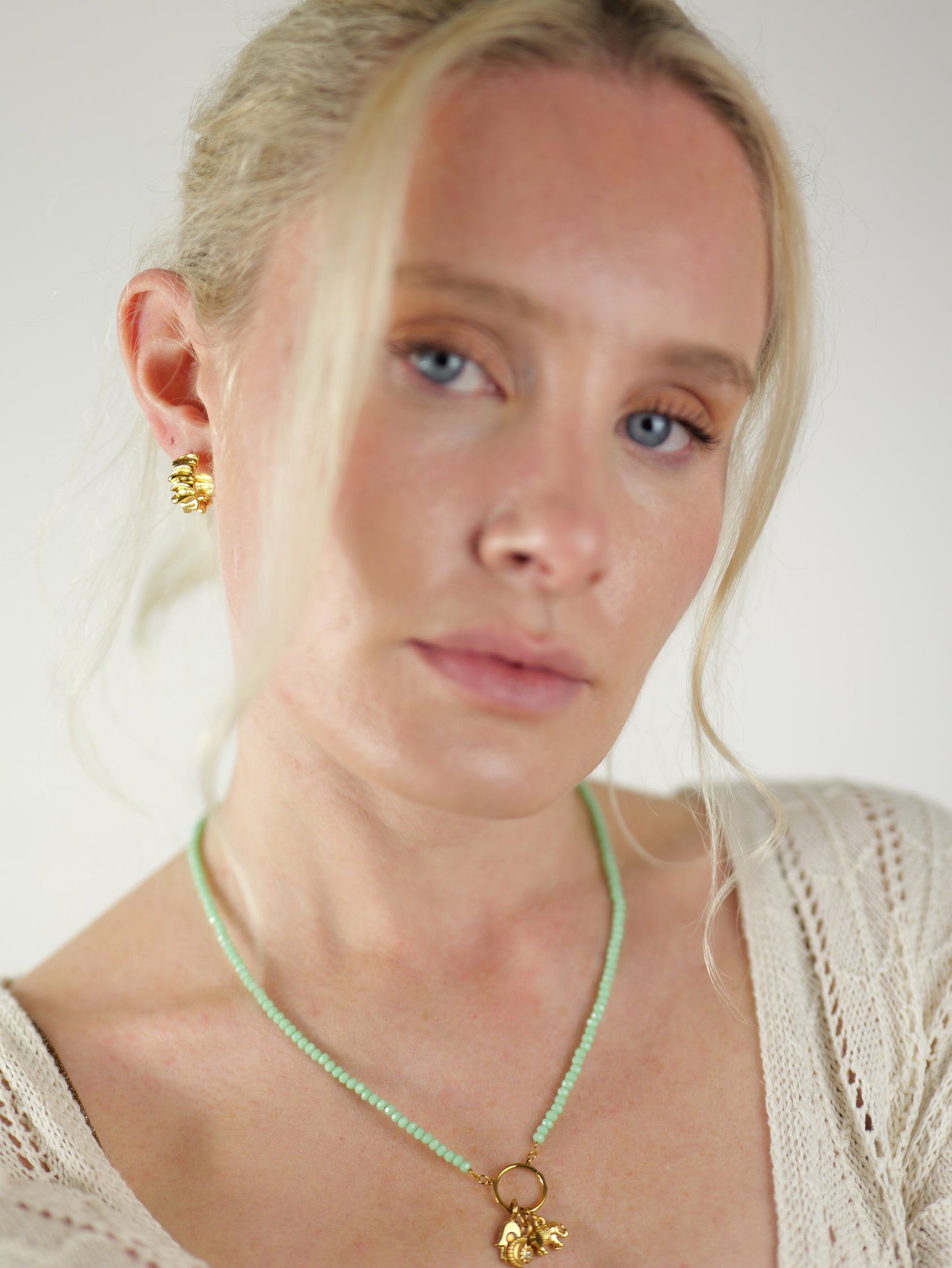The Terra Silver Finish Organic Textured Hoop Earrings- Waterproof & Tarnish-Free