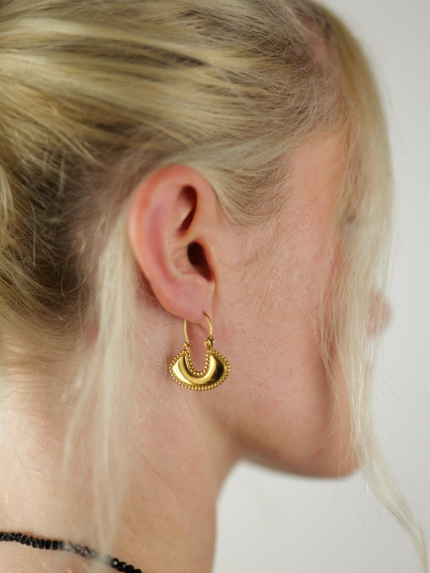 The Kira 18k Gold Plated Fan Hoop Earrings- Waterproof & Tarnish-Free