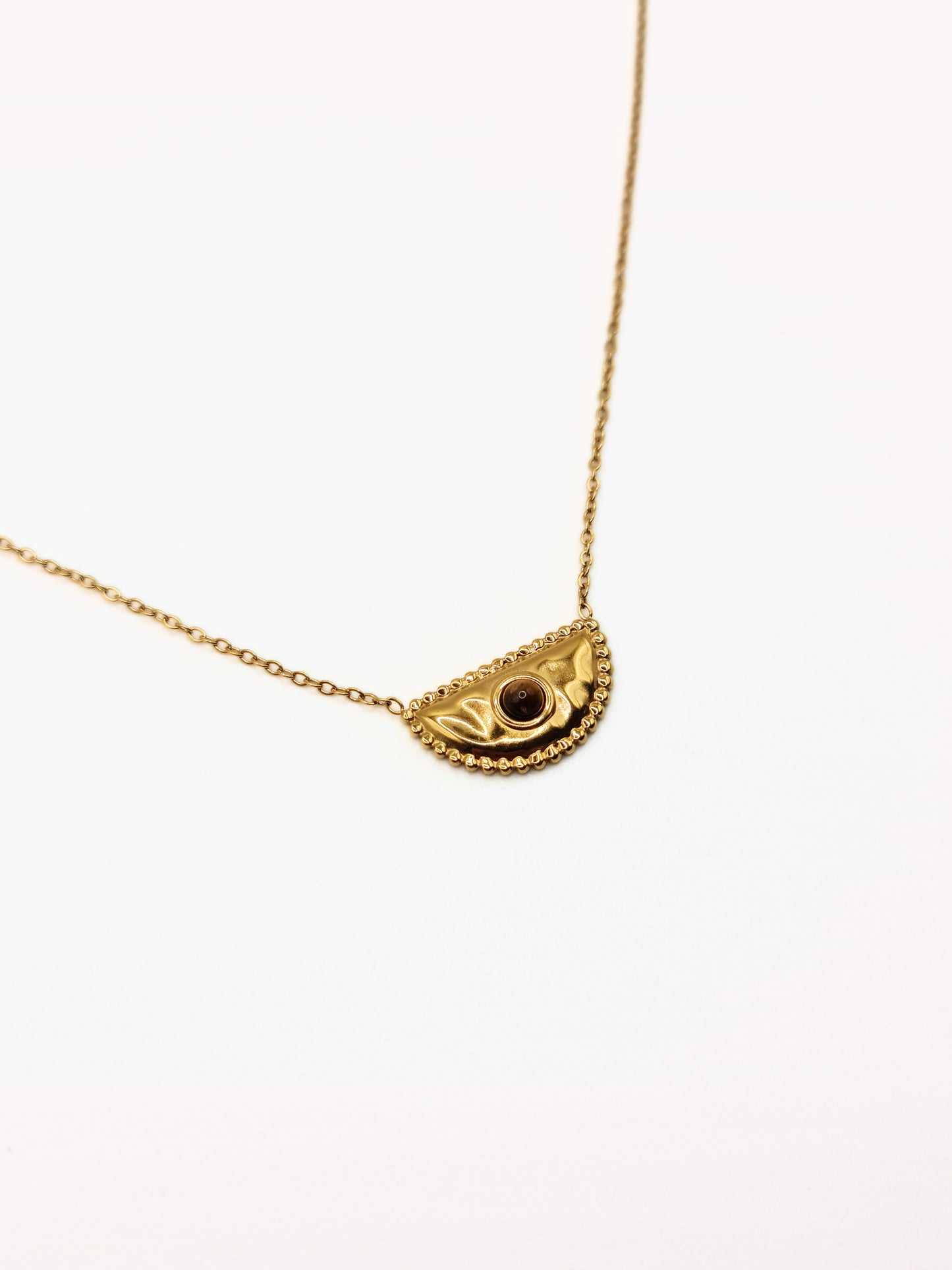 gold-tigers-eye-natural-stone-semi-precious-pendant-necklace-stainless-steel-tarnish-free-jewellery-waterproof-ember-and-stone-1