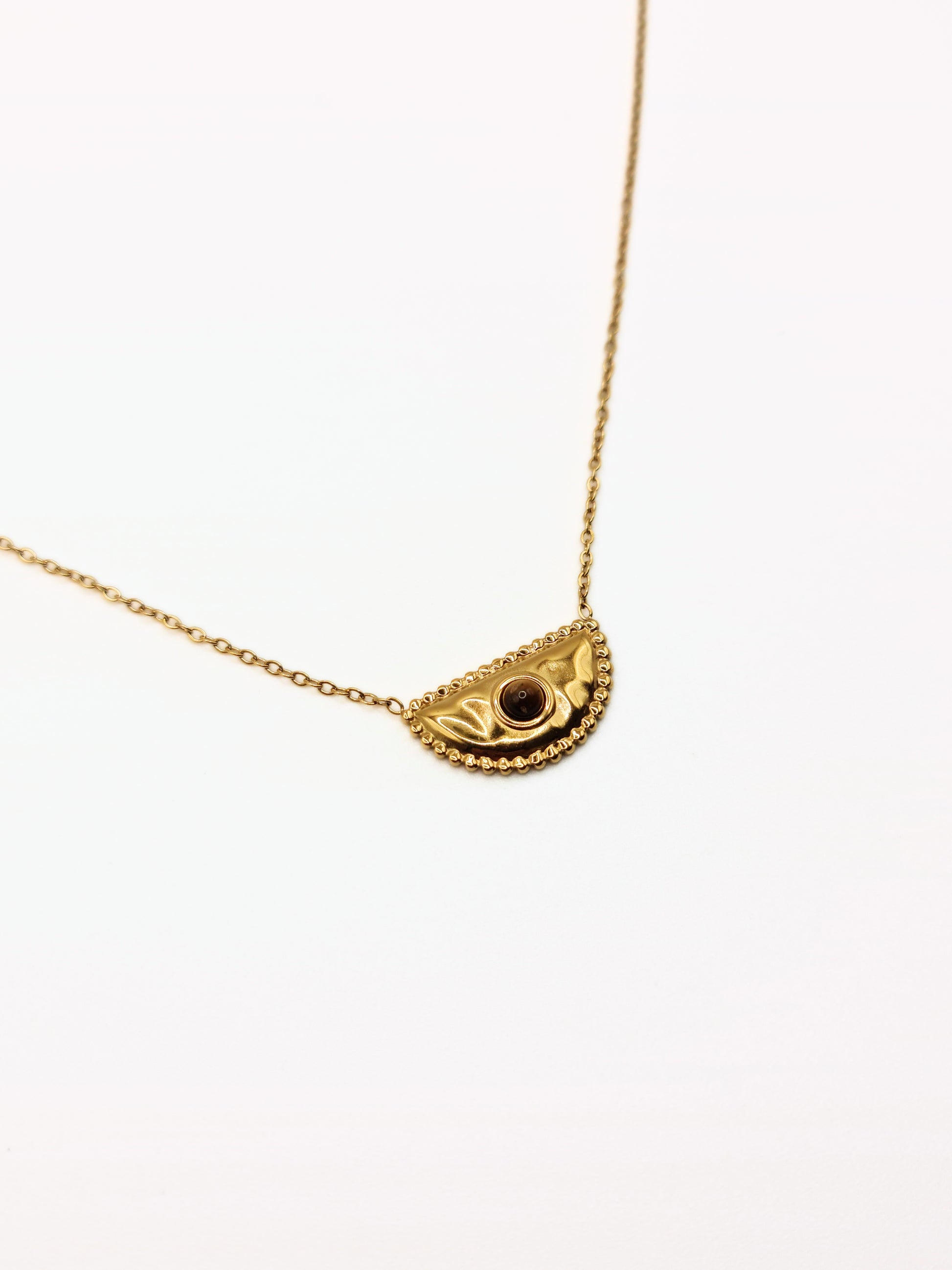 gold-tigers-eye-natural-stone-semi-precious-pendant-necklace-stainless-steel-tarnish-free-jewellery-waterproof-ember-and-stone-1