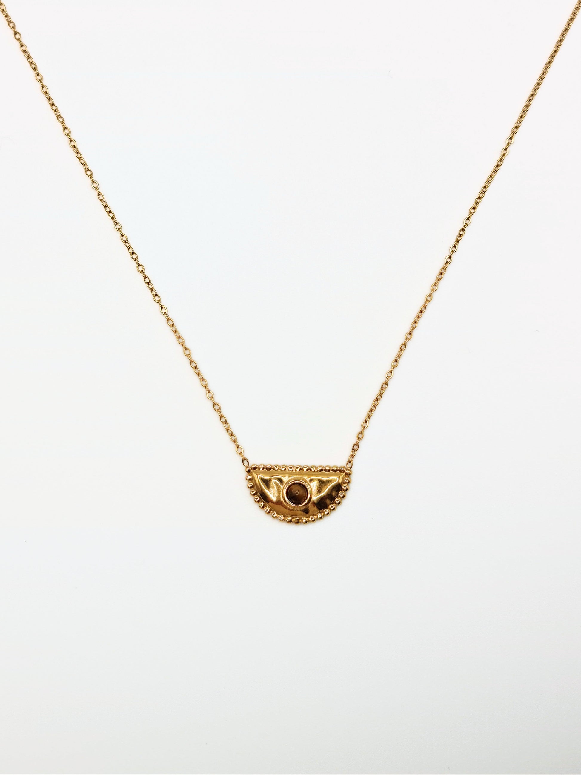 gold-tigers-eye-natural-stone-semi-precious-pendant-necklace-stainless-steel-tarnish-free-jewellery-waterproof-ember-and-stone-1