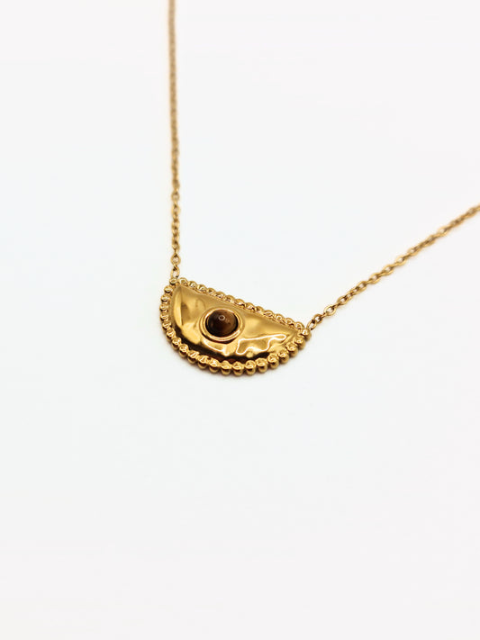 gold-tigers-eye-natural-stone-semi-precious-pendant-necklace-stainless-steel-tarnish-free-jewellery-waterproof-ember-and-stone-1