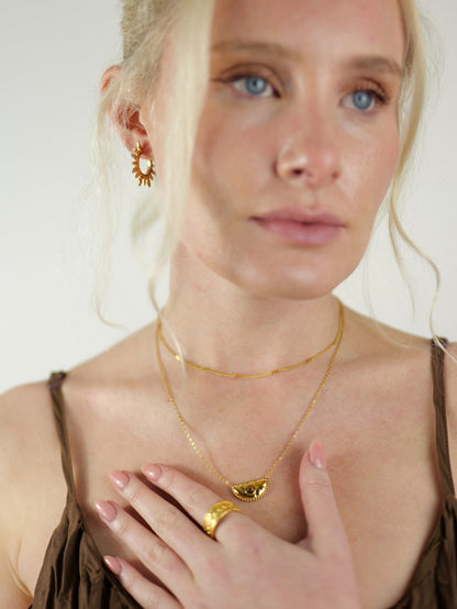 gold-tigers-eye-natural-stone-semi-precious-pendant-necklace-stainless-steel-tarnish-free-jewellery-waterproof-ember-and-stone-1