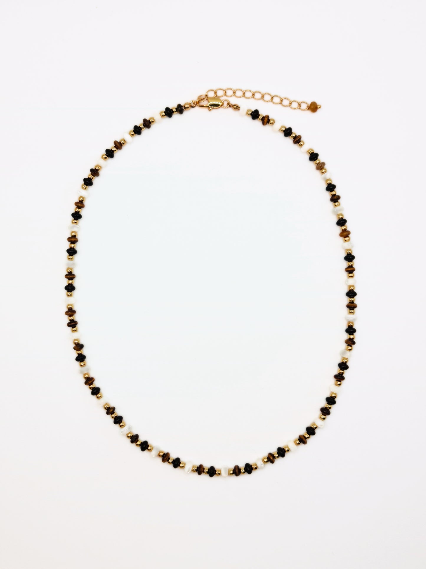 gold-tigers-eye-onyx-beaded-natural-stone-gemstone-semi-precious-necklace-stainless-steel-tarnish-free-jewellery-waterproof-ember-and-stone-1