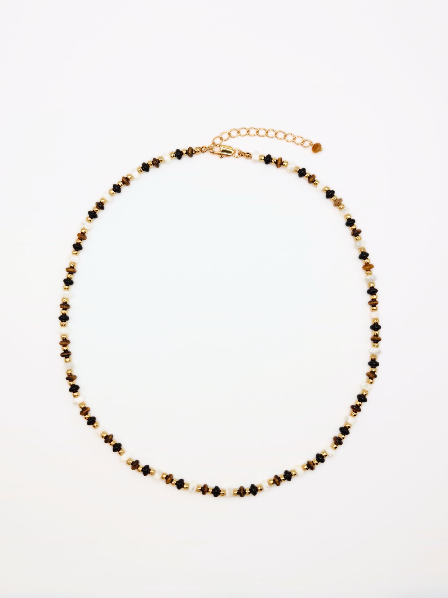 gold-tigers-eye-onyx-beaded-natural-stone-gemstone-semi-precious-necklace-stainless-steel-tarnish-free-jewellery-waterproof-ember-and-stone-1