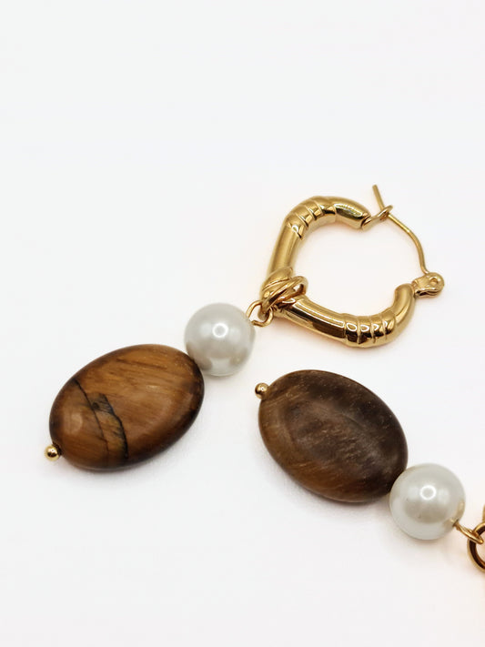 gold-tigers-eye-pearl-natural-stone-gemstone-semi-precious-drop-earrings-vintage-stainless-steel-tarnish-free-jewellery-waterproof-ember-and-stone-2