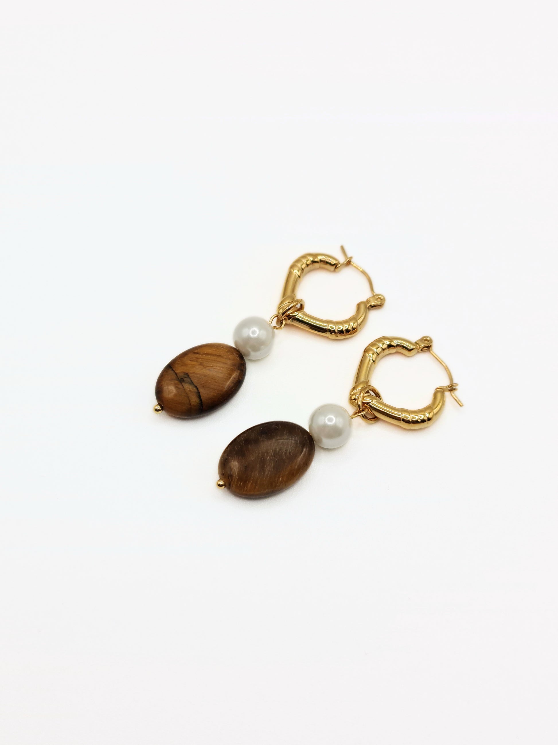 gold-tigers-eye-pearl-natural-stone-gemstone-semi-precious-drop-earrings-vintage-stainless-steel-tarnish-free-jewellery-waterproof-ember-and-stone-2