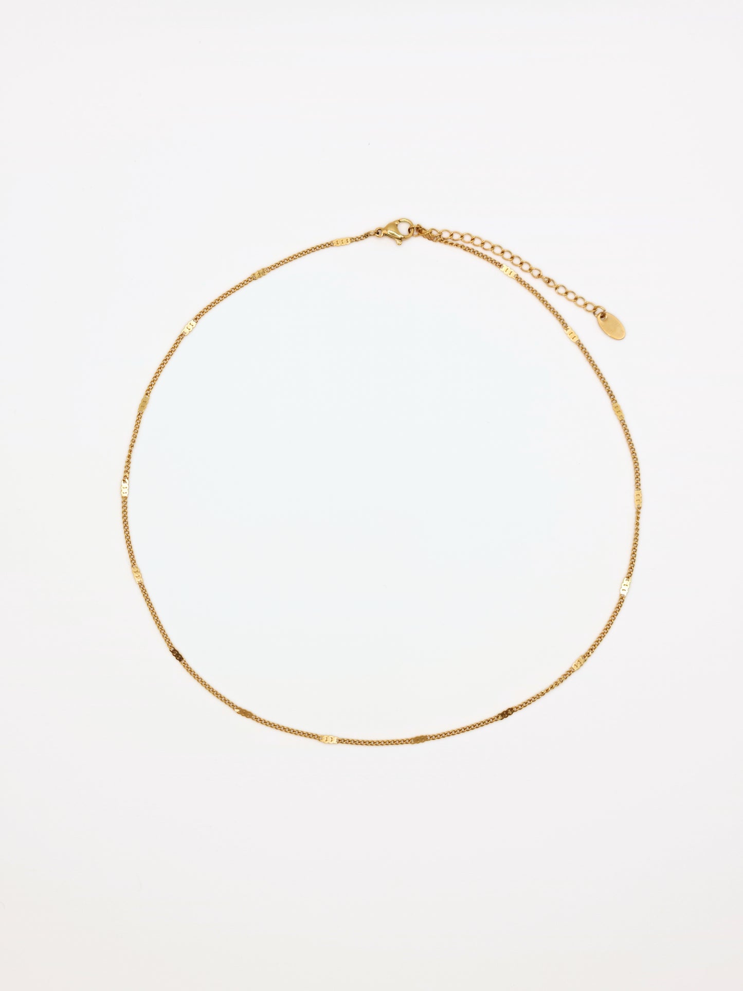 The Cassis 18k Gold Plated Twist Fine Chain Necklace- Waterproof & Tarnish-Free