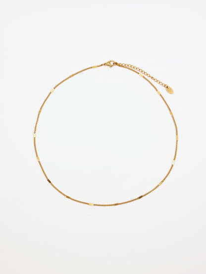 The Cassis 18k Gold Plated Twist Fine Chain Necklace- Waterproof & Tarnish-Free