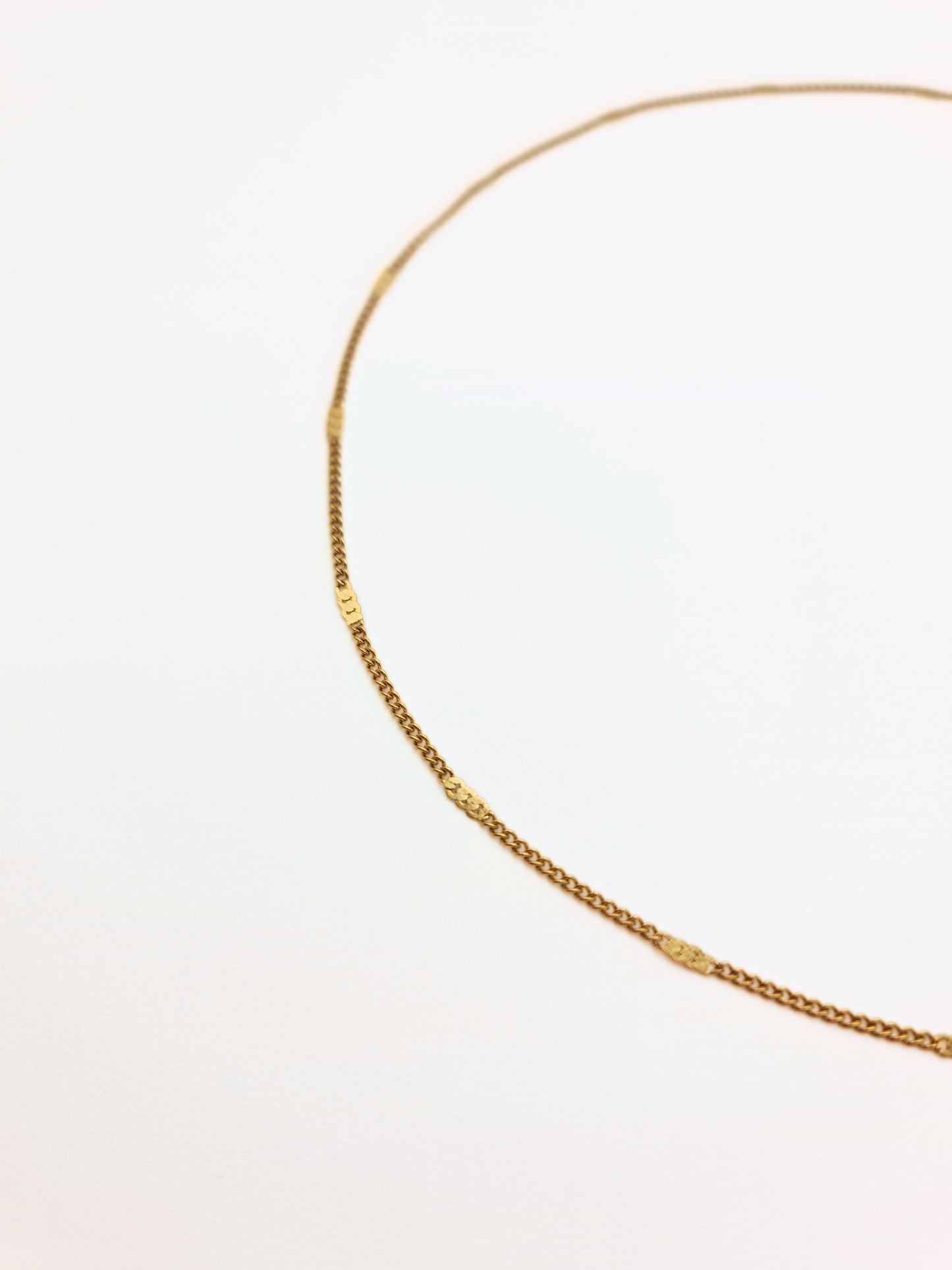 The Cassis 18k Gold Plated Twist Fine Chain Necklace- Waterproof & Tarnish-Free