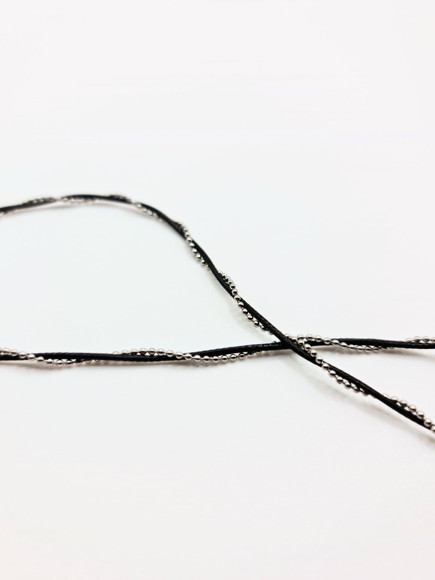 The Puglia Silver Finish Beaded Rope & Seashell Pendant Necklace- Waterproof & Tarnish Free