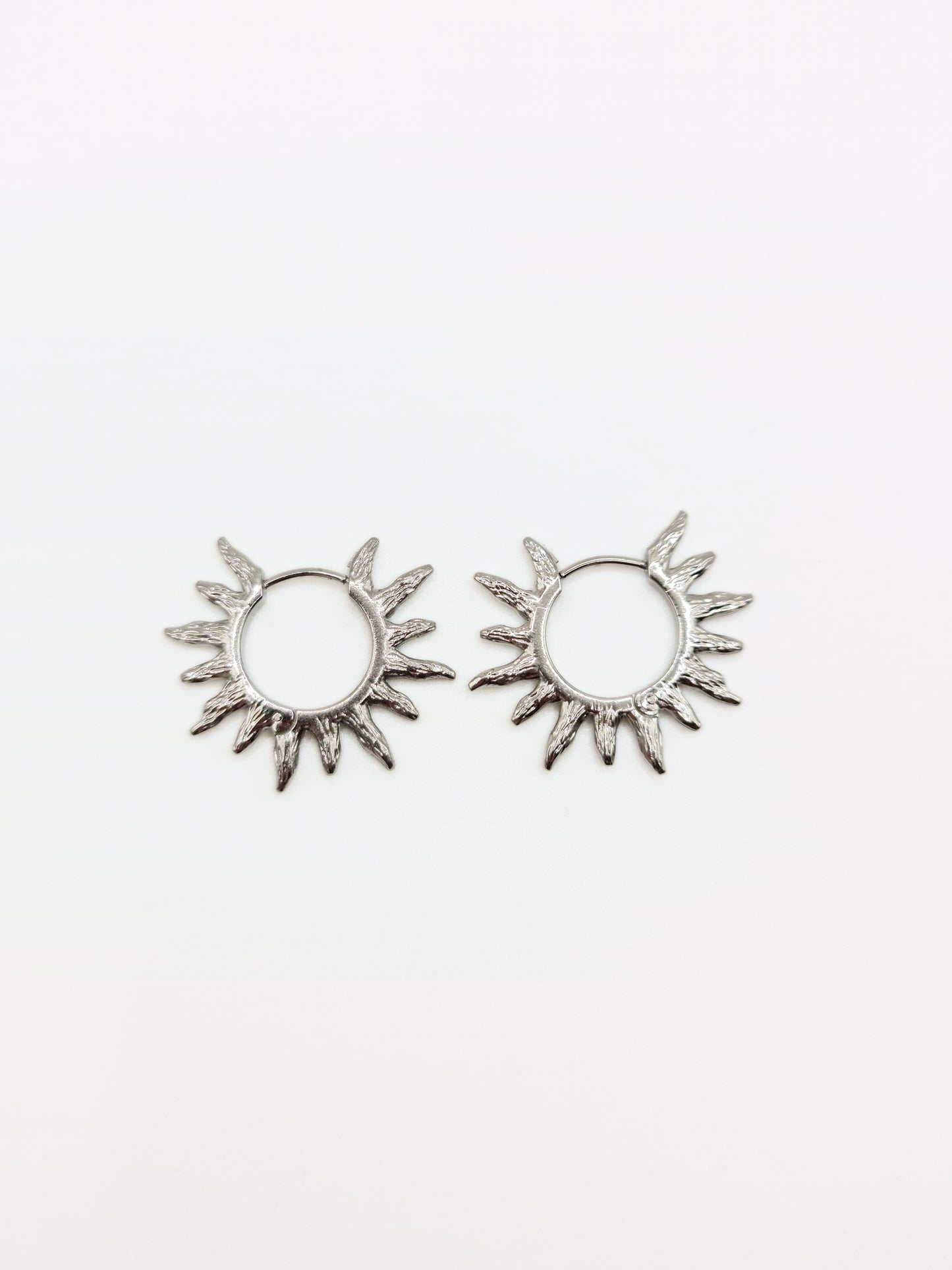 silver-sun-hoop-earrings-stainless-steel-tarnish-free-jewellery-waterproof-ember-and-stone-1