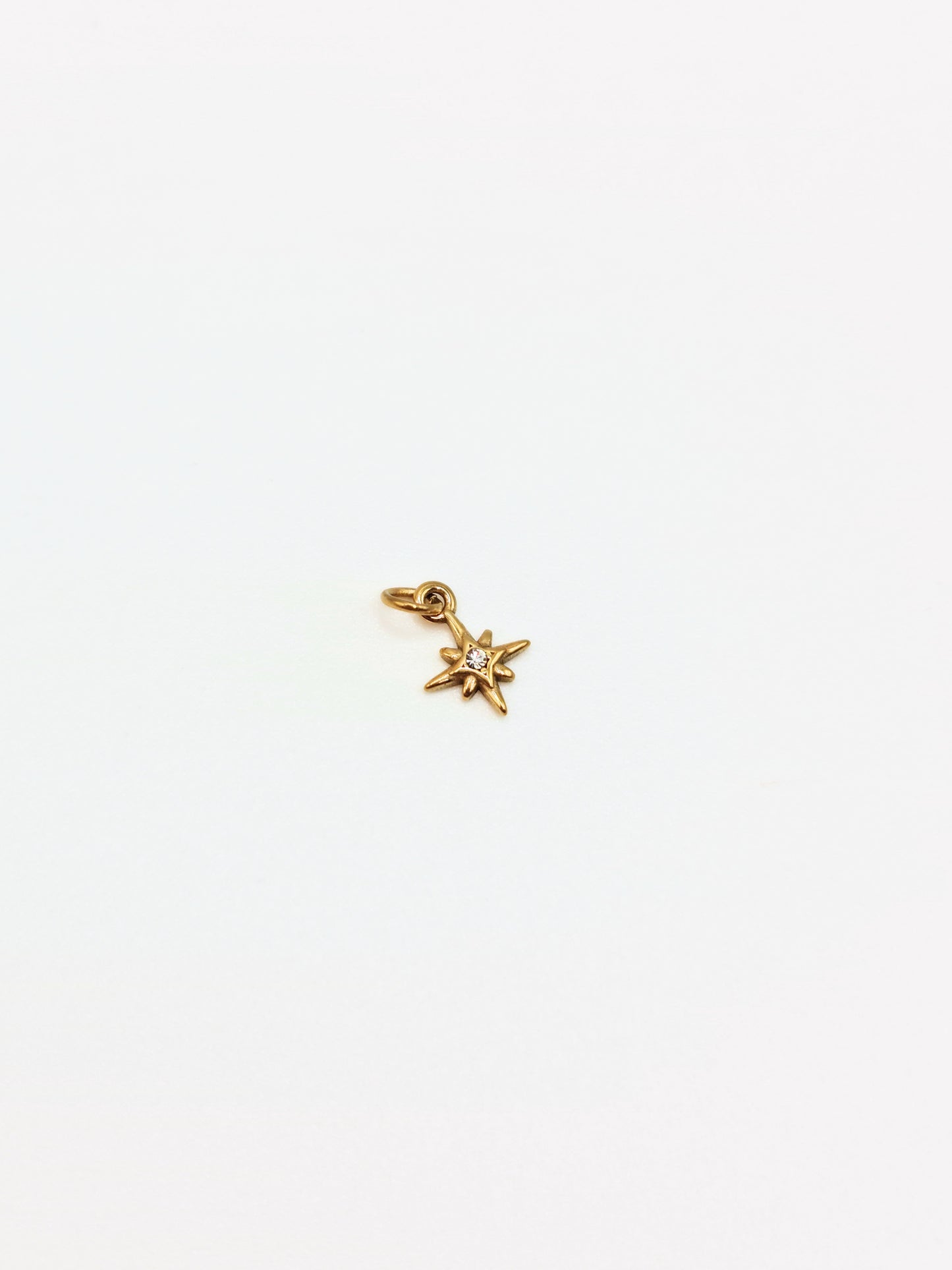 The Charm Shop 18k Gold Plated Crystal Celestial Ditsy Star DIY Charm- Waterproof & Tarnish-Free